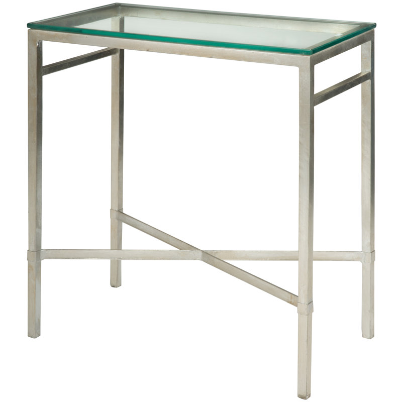 Willa Arlo Interiors Carlin Glass Top End Table & Reviews Wayfair